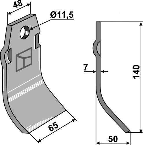 Blade 140x65mm