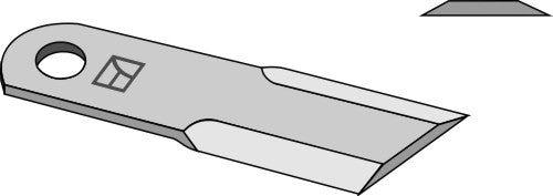 Straw chopper flail blade