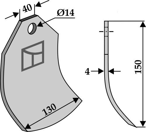 Blade 150x130mm