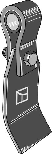 Flail assembled with holder, bush and blade
