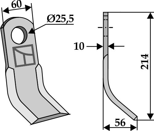 Y-blade 214x60mm