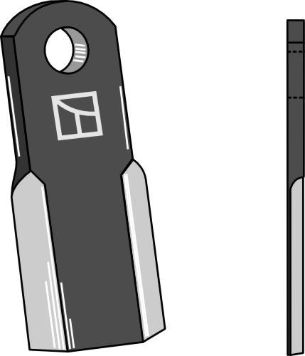 Straight blade 197x60mm