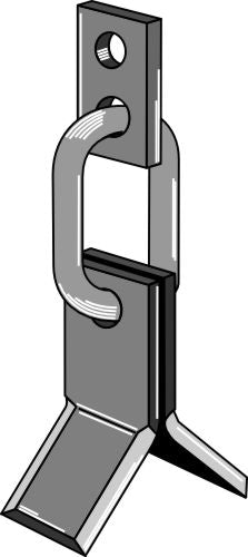 Y-blade with chain-link and holder