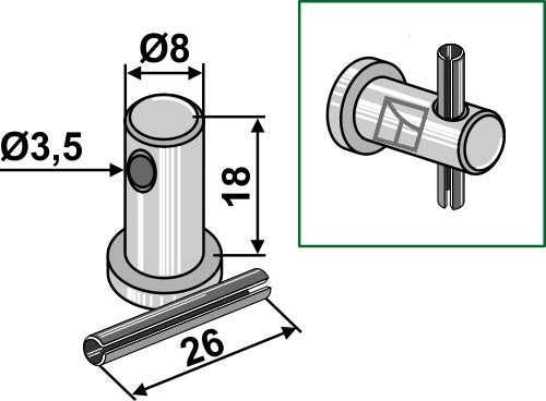 Bolt with pin