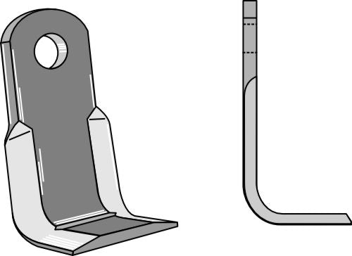 L-blade 130x45mm