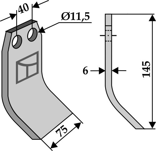 Flail 145x75mm