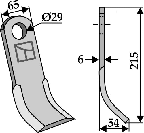Y-blade 215x65mm