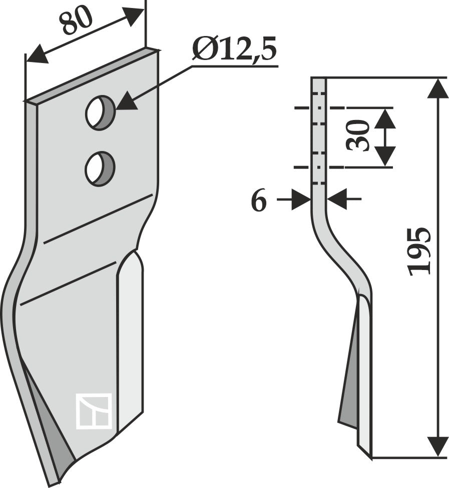 Blade 195x80mm
