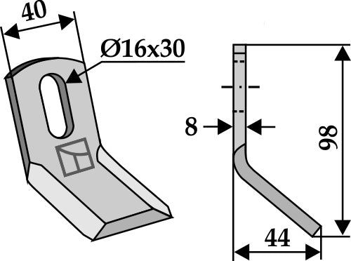 All-purpose Y-blade 98x40mm
