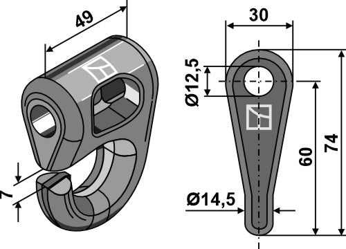 Shackle - quick change system