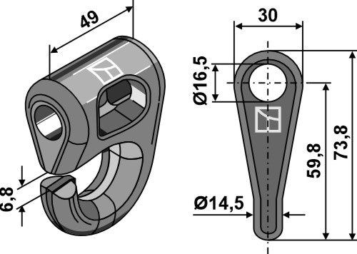 Shackle - quick change system