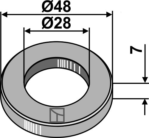 Washer Ø48x7xØ28