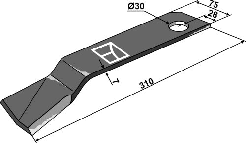 Mover-blade 310mm - left