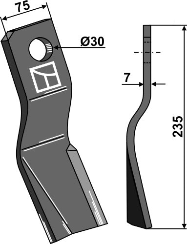 Flail 235x75mm