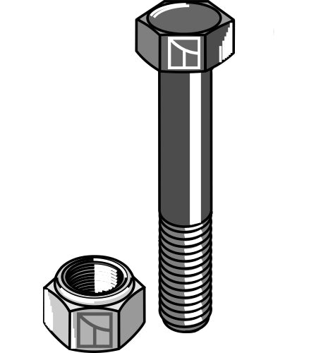 Hexagon Bolt M10x1,5x75 with self-locking nut