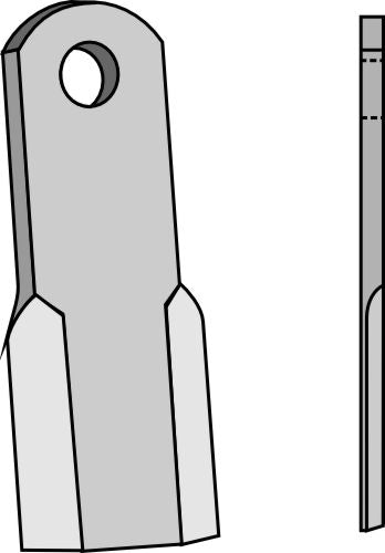 Straight blade 185x50mm