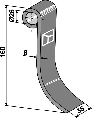Flail 160x35mm