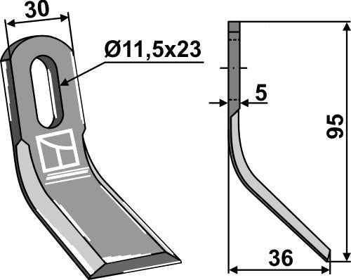 Y-blade 95x30mm