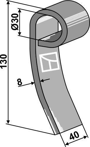 Flail 130x40mm