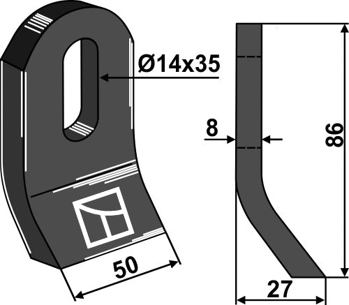 Flail 86x50mm