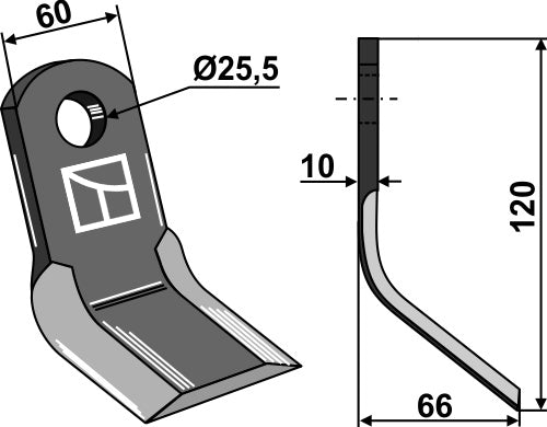 Y-blade 120x60mm