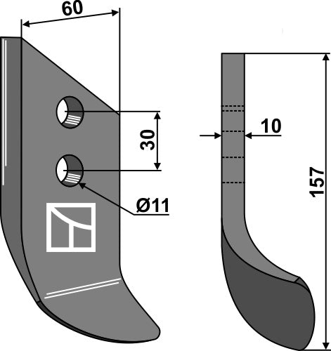 Trencher blade