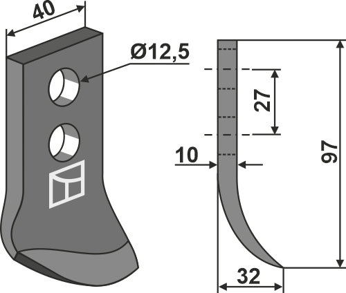 Trencher blade