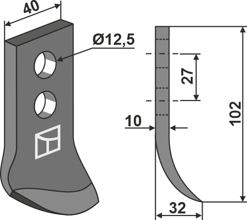 Trencher blade