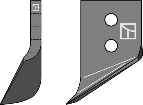 Trencher blade - left