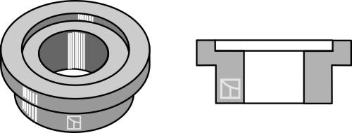 Bush for straw chopper flail blade
