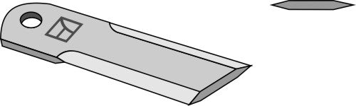 Straw chopper flail blade