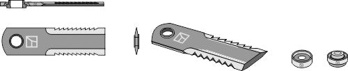 Straw chopper flail blade