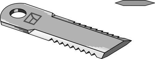 Straw chopper flail blade