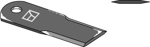 Straw chopper flail blade
