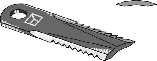 Straw chopper flail blade