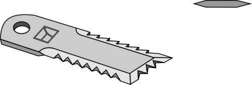 Straw chopper flail blade