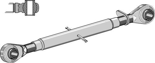 Top-links with hardened tie-rod M20x2,5