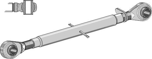 Top-links with hardened tie-rod M20x2,5