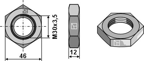 Hexagon locknut