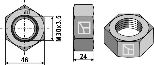 Hexagon locknut