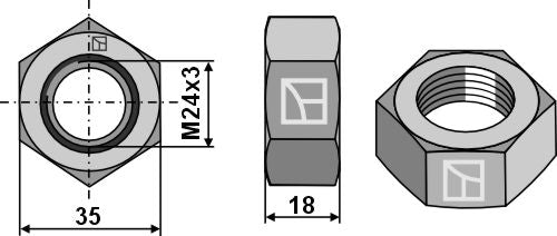 Hexagon locknut