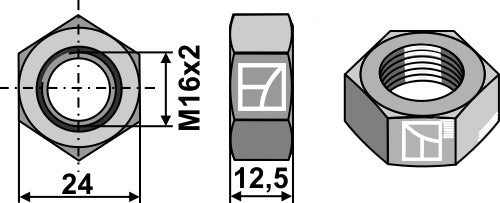 Hexagon locknut