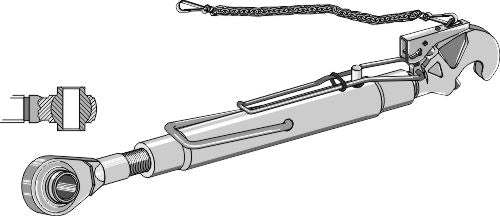Compl. top-link with tie-rod Ø25,4