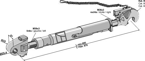 Top-link M36x3