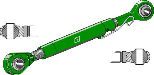 Top-links with hardened tie-rod M36x4