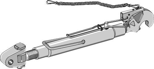 Compl. top-link with swivelling tie-rod Ø25,4