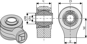 Ball joint terminals for top-links to be welded