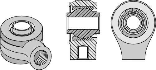 Ball joint terminals for top-links with M38 x 2 internal screw thread