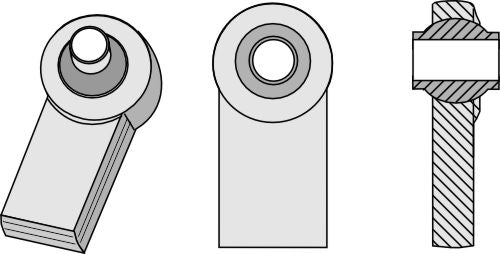 Ball joint terminals for lower-links to be welded