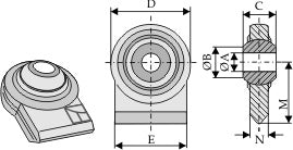 Ball joint terminals for lower-links to be welded